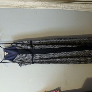 JCrew Blue tribal print maxi dress